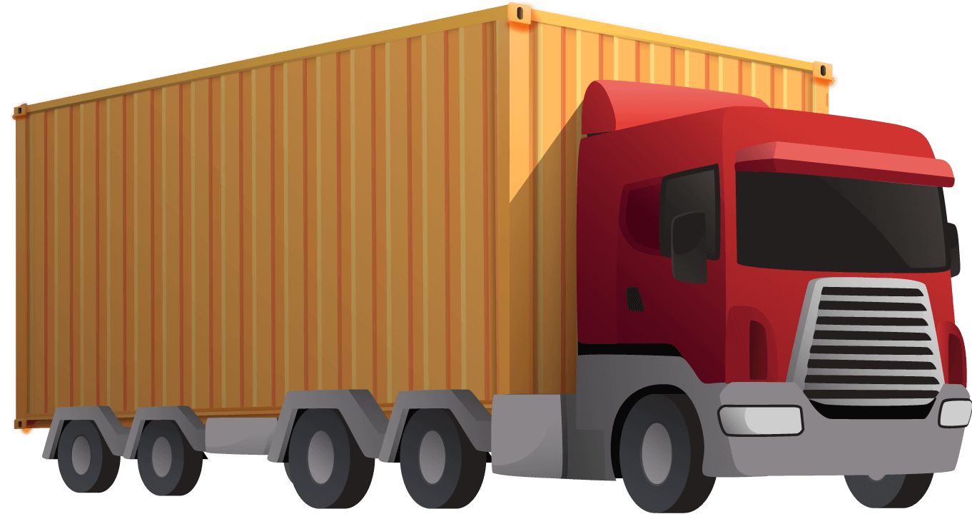 Ilustración de transporte de carga